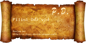 Pilisi Dávid névjegykártya