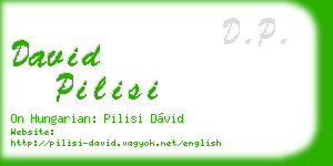 david pilisi business card